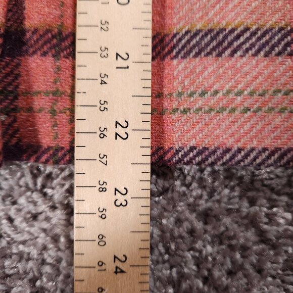 LL Bean Favorite Fit Plaid Pencil Skirt Womens 12 Wool Nylon Blend Lined Preppy - Picture 6 of 15